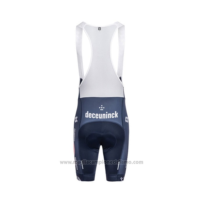 2022 Abbigliamento Ciclismo Alpecin Fenix Scuro Blu Manica Corta e Salopette